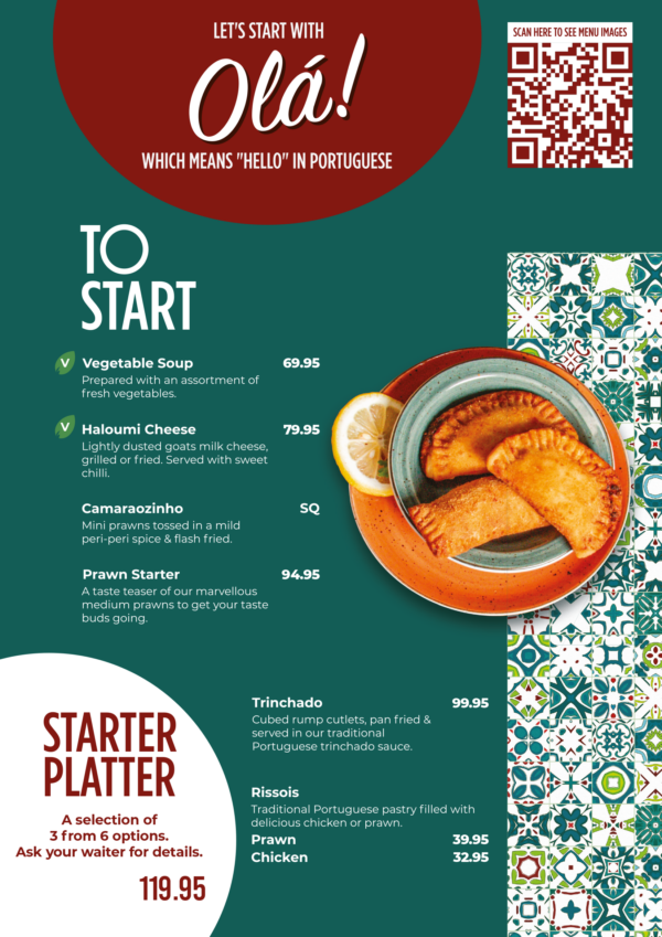 Halaal Main Menu - Calisto's